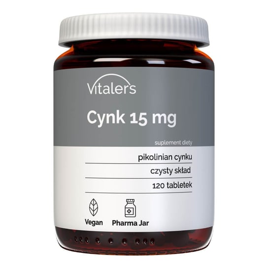 Vitaler's, Пиколинат цинка 15 мг - 120 таб. солгар пиколинат цинка таб 100 бад
