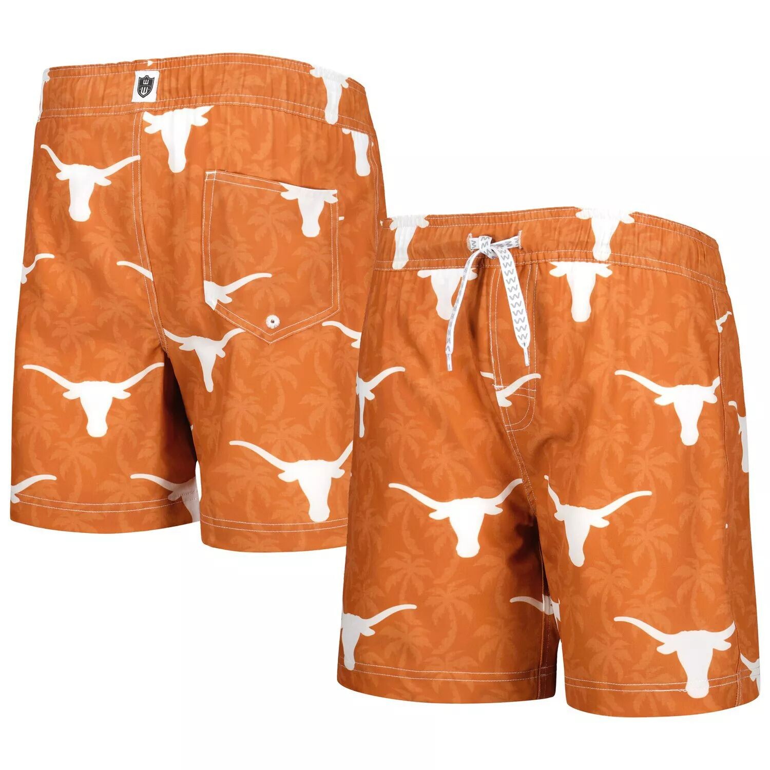 

Молодежные шорты для плавания Wes & Willy Texas Orange Texas Longhorns Palm Tree Unbranded