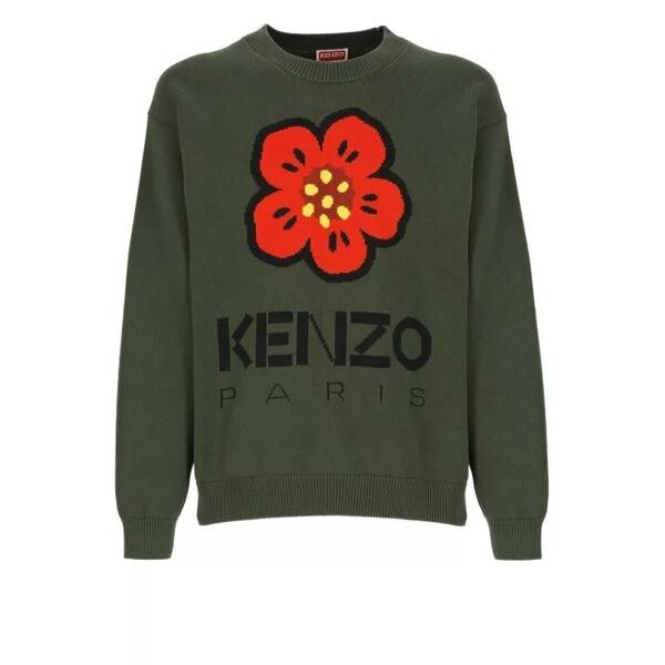 

Свитер boke flower sweater Kenzo, зеленый