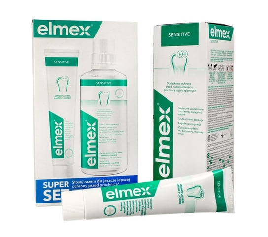 цена Набор зубной пасты и ополаскивателя для рта Elmex, Sensitive