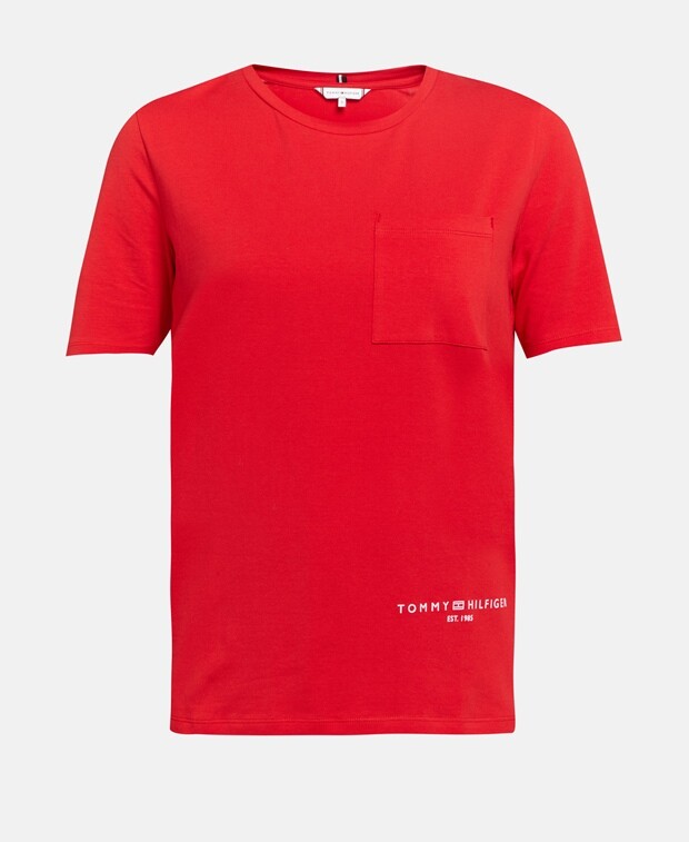 

Футболка Tommy Hilfiger, кирпично красный