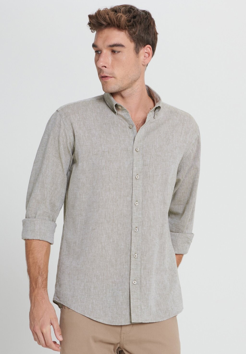

Рубашка COMFORT FIT AC&CO / ALTINYILDIZ CLASSICS, хаки