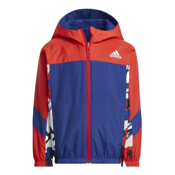 

Куртка (GS) Adidas Hooded jacket 'Blue', синий
