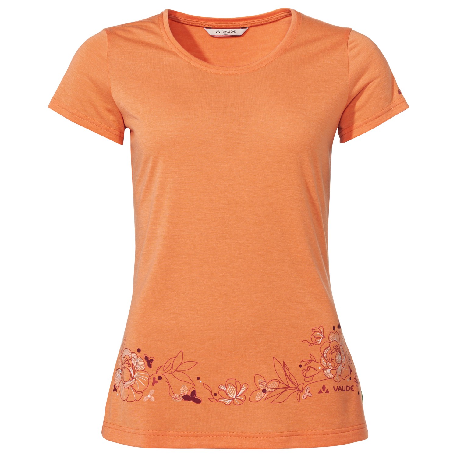 Функциональная рубашка Vaude Women's Skomer Print T Shirt II, цвет Sweet Orange uney graphic shirt solid print us size t shirt unisex top casual novelty clothing