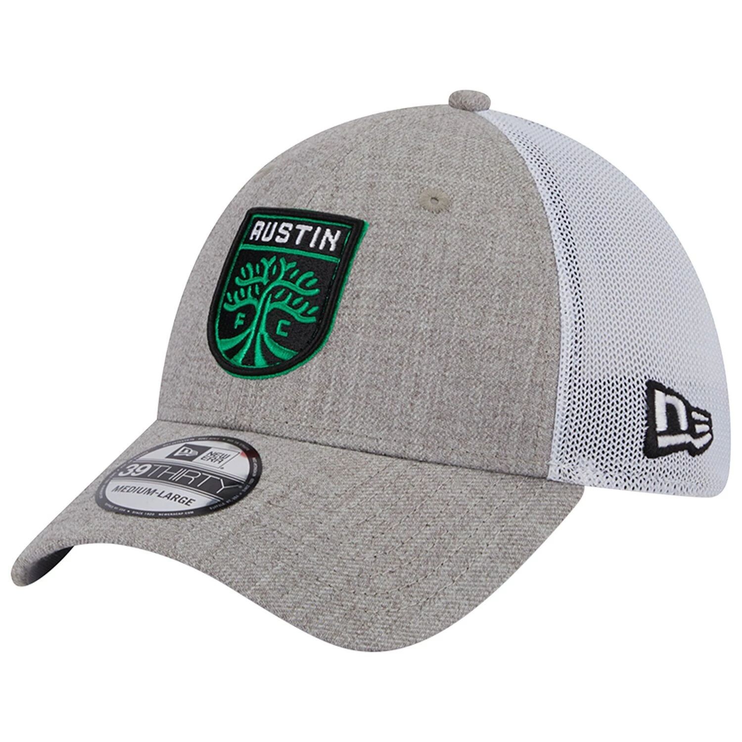 

Мужская кепка New Era Heather Grey/White Austin FC 39THIRTY Trucker Flex Hat
