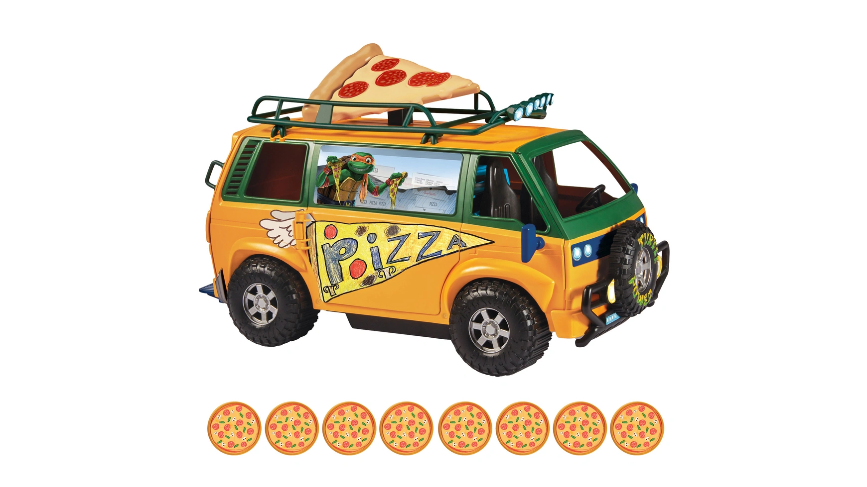 Teenage Mutant Ninja Turtles Mutant Mayhem Фургон с пиццей экологичная гофрированная коробка для доставки пиццы оптовая продажа бумажная коробка для пиццы под заказ с логотипом