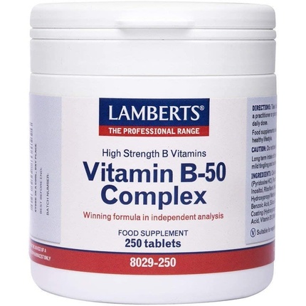 Комплекс витаминов B-50 250, Lamberts комплекс витаминов в 50 solgar 250 капсул