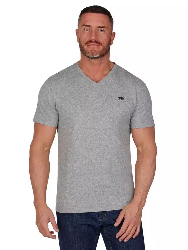 

Футболка Raging Bull Classic V-Neck, цвет grey/marl
