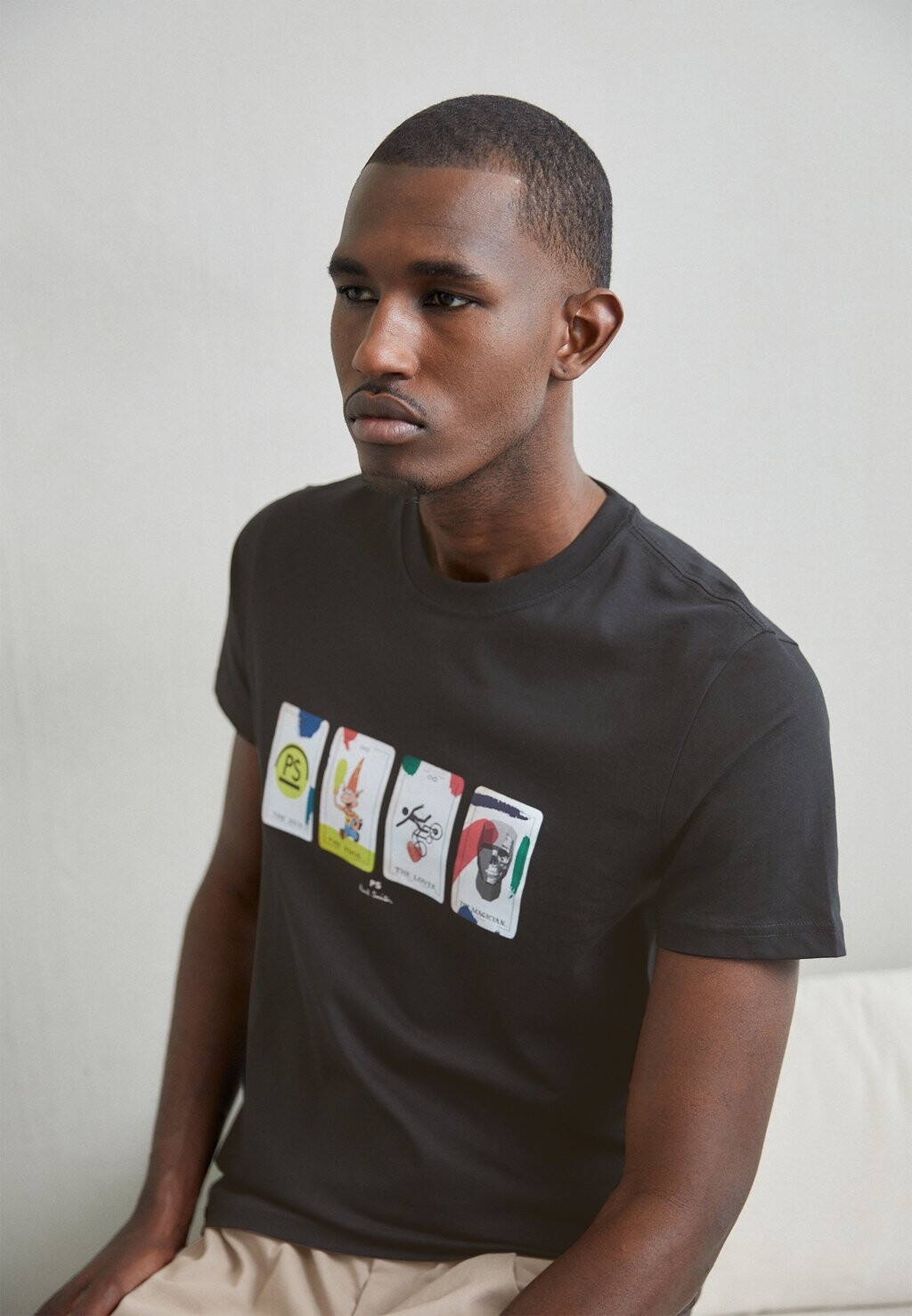 

Футболка с принтом PS Paul Smith, черный