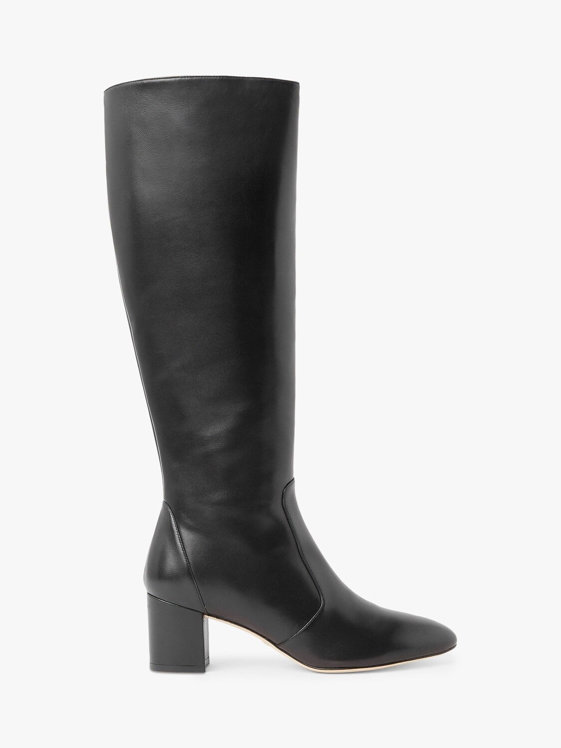 

Кожаные ботинки на молнии до колена Stuart Weitzman Yuliana 60, черные, Черный