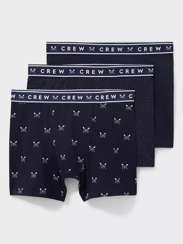 

Боксеры Crew Clothing Logo 3 шт, темно-синий