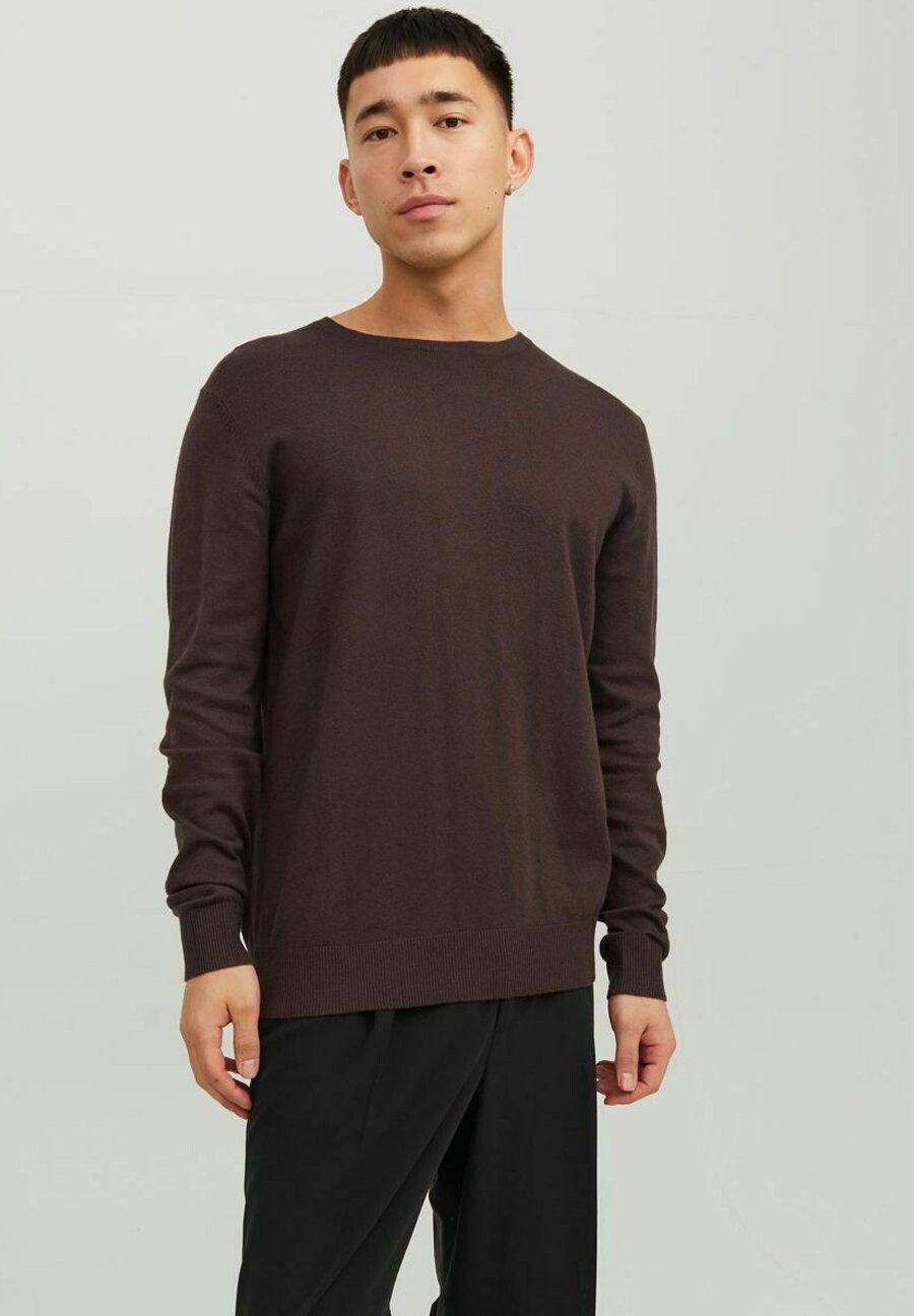 

Свитер JJEEMIL CREW NECK NOOS Jack & Jones, темно-коричневый