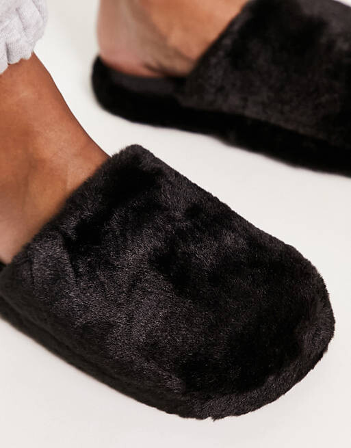 

Черные закрытые тапочки ASOS DESIGN Zina