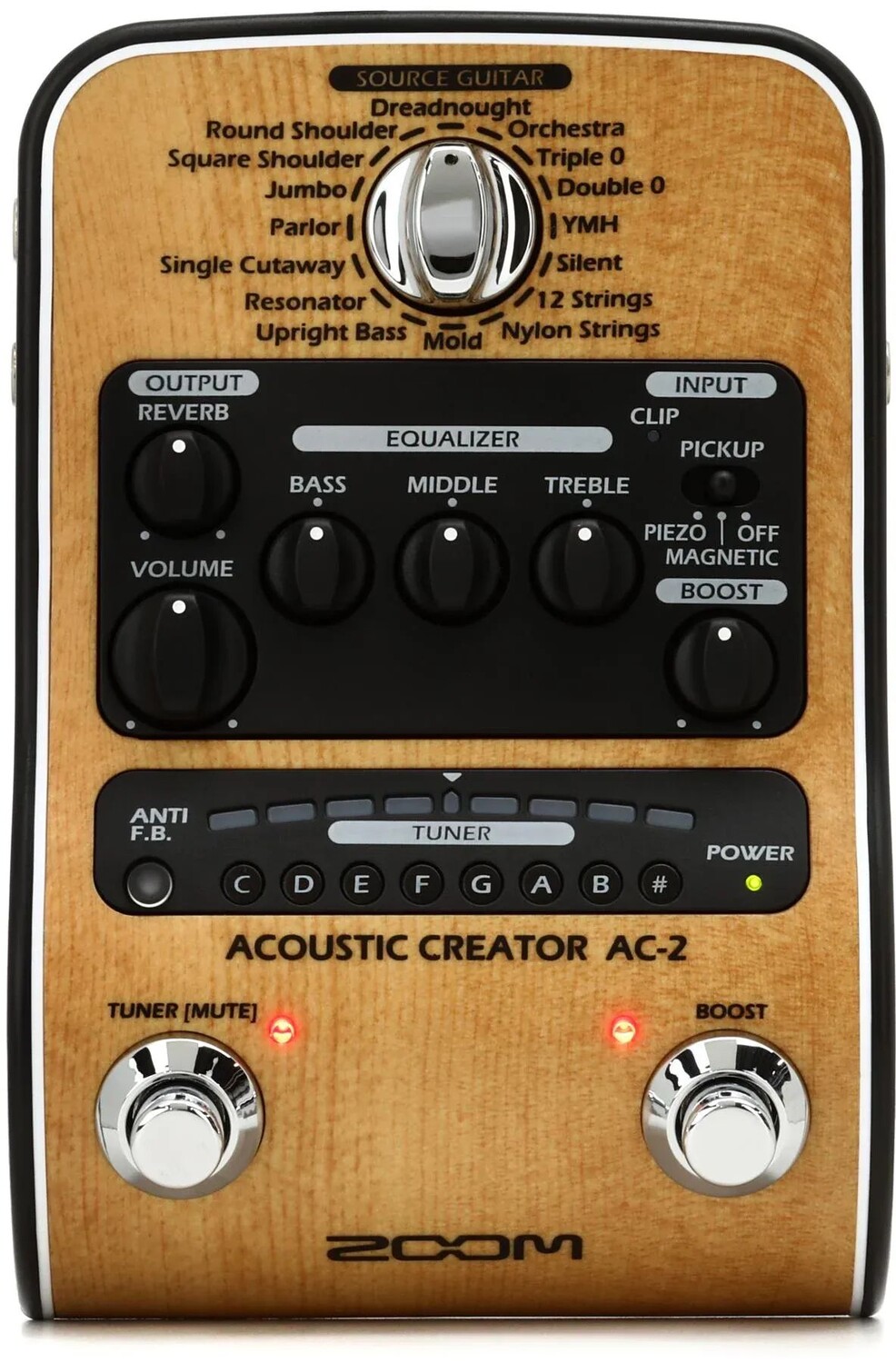 

Zoom AC-2 Acoustic Creator — улучшенный директ-бокс