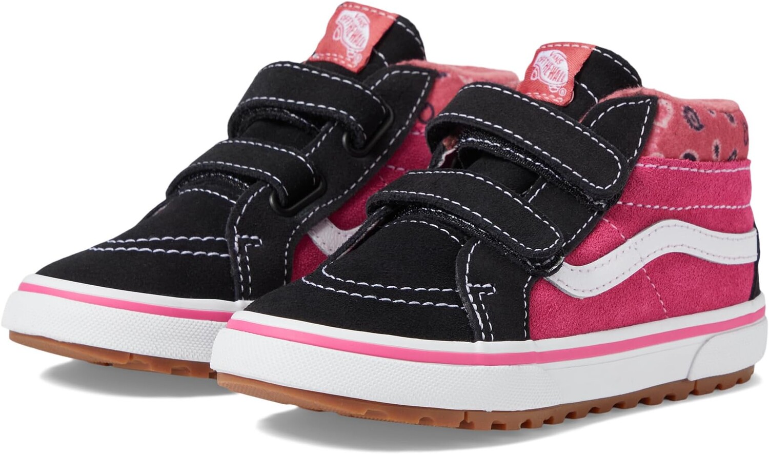 

Кроссовки SK8-Mid Reissue V MTE-1 Vans, цвет Paisley Black/Pink