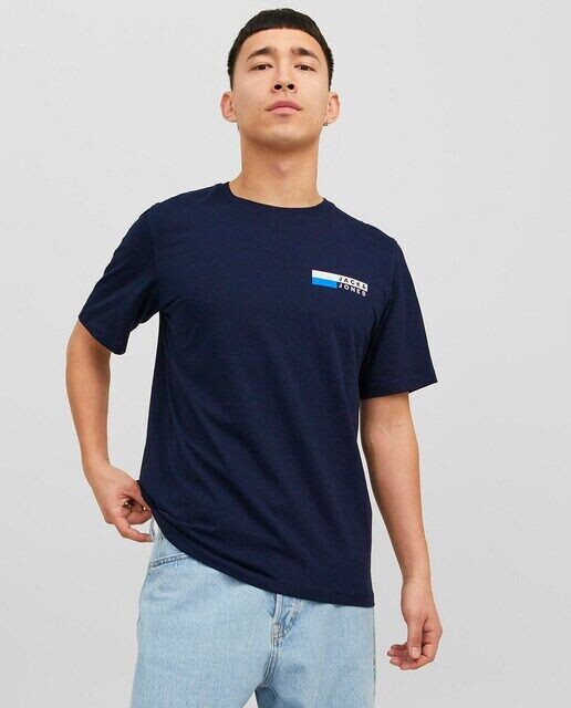 

Мужская футболка с коротким рукавом Jack & Jones, темно-синий