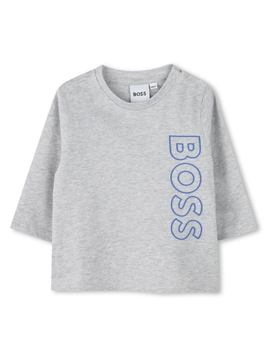 

Футболка с логотипом BOSS Kidswear, серый