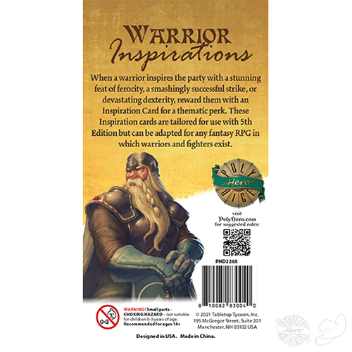 Коллекционные карточки Polyhero Inspiration Cards Warrior Pack