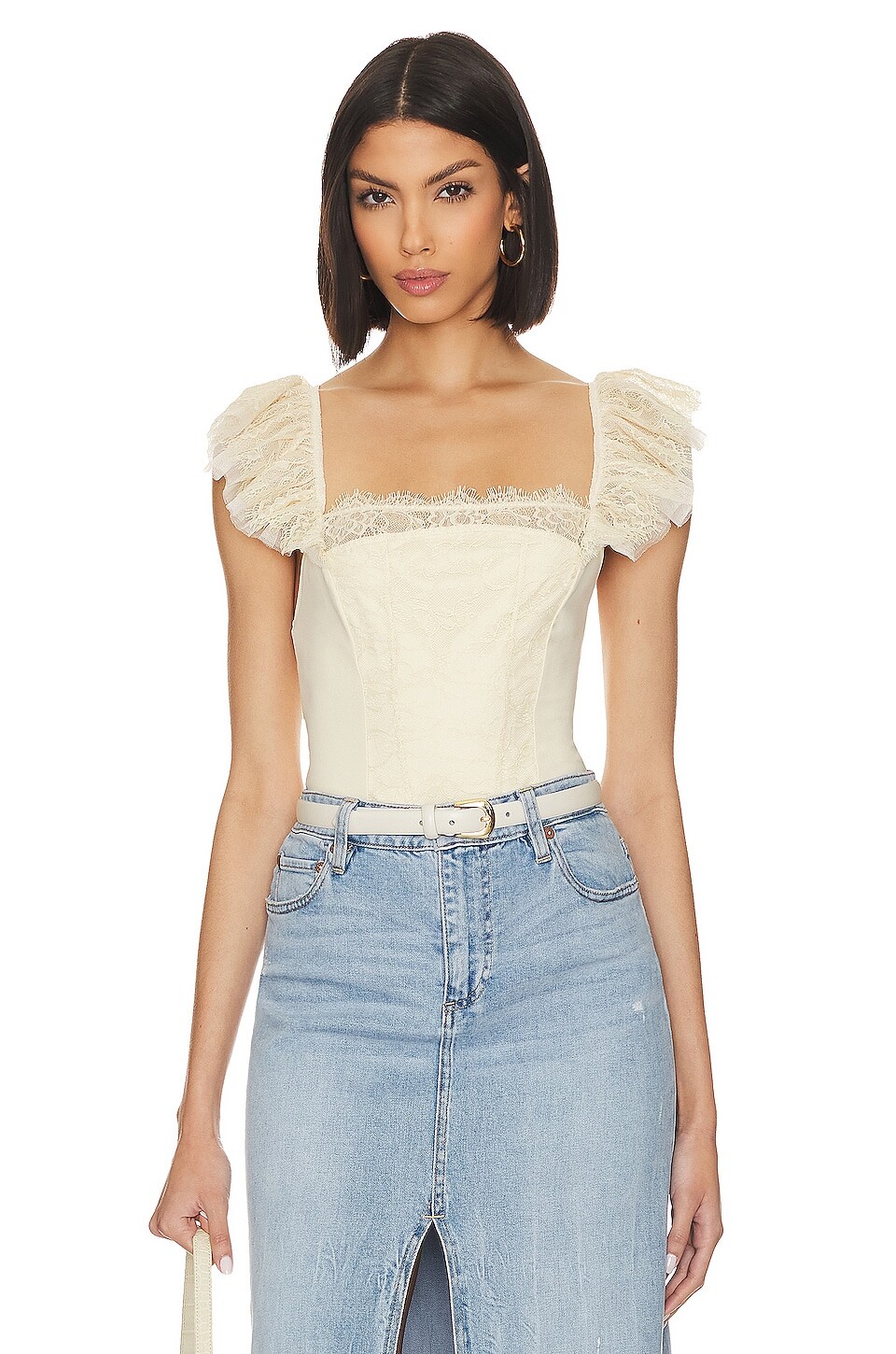 

Футболка Free People x REVOLVE Live It Up Cami, цвет Tea
