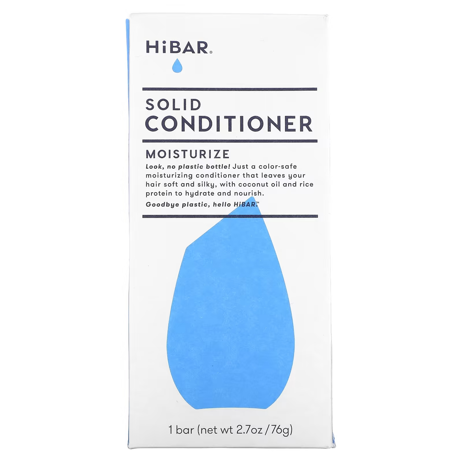Твердый кондиционер HiBar для увлажнения, 76 г hibar твердый кондиционер увлажнение 1 шт 76 г 2 7 унции