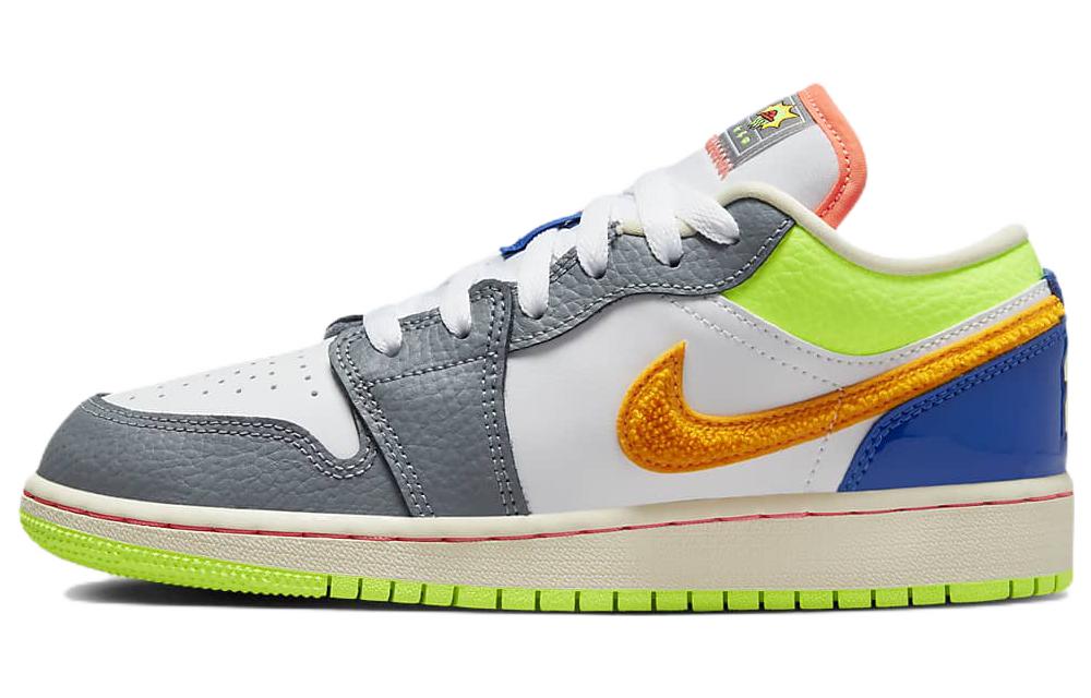 

Nike Air Jordan 1 Low Gs Aj1 Junior Kids Женская повседневная повседневная обувь