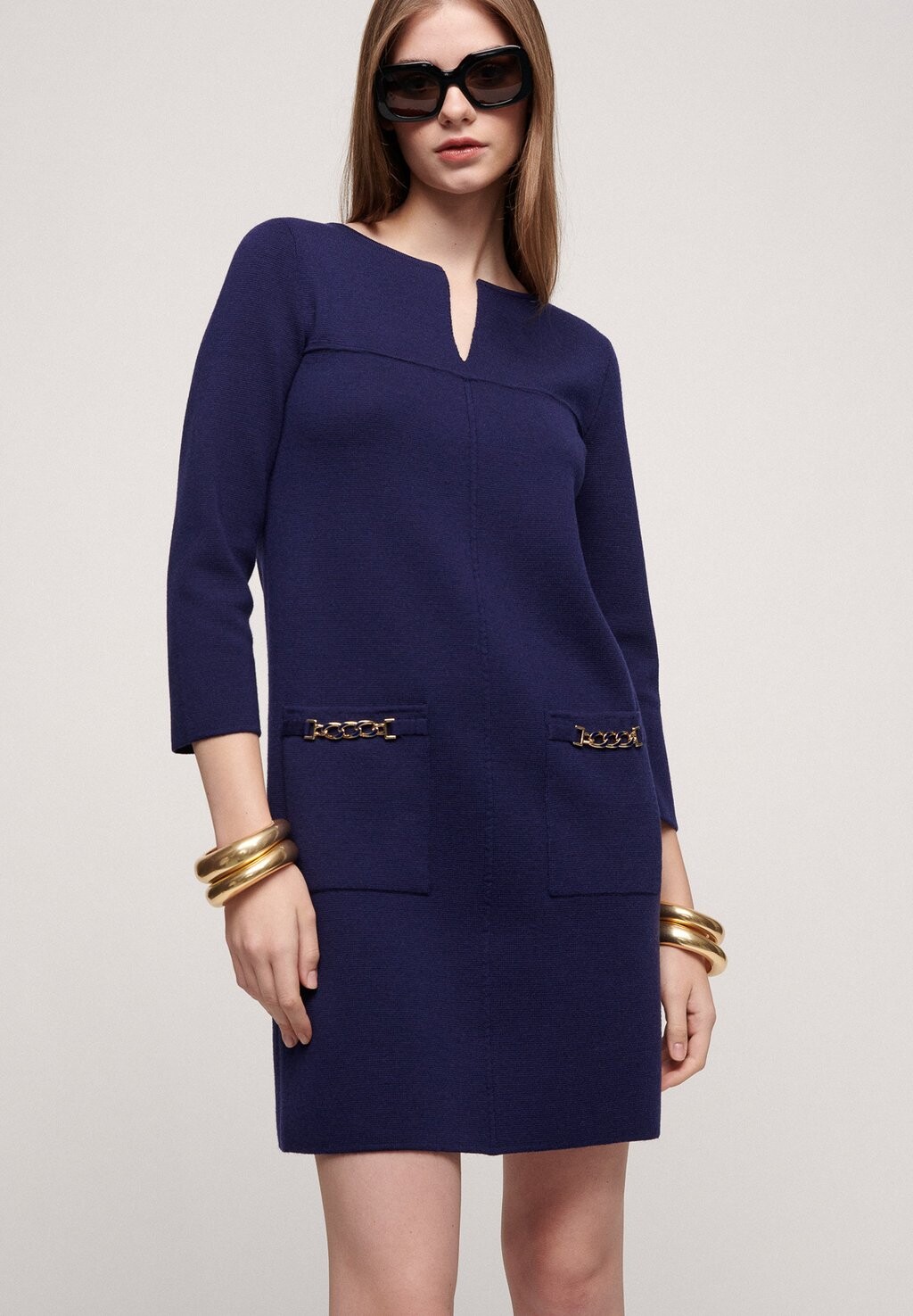 

Летнее платье Monologo Luisa Spagnoli, цвет blu colore