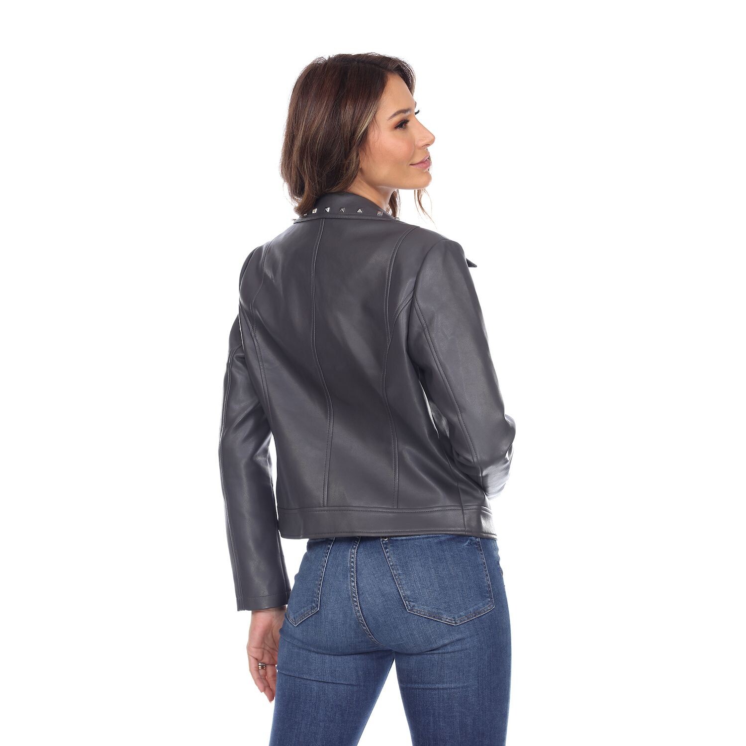 

Женская куртка из искусственной кожи White Mark White Mark, серый