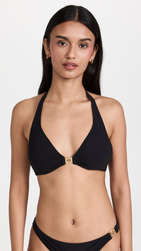 

Топ Tory Burch Miller Halter, черный
