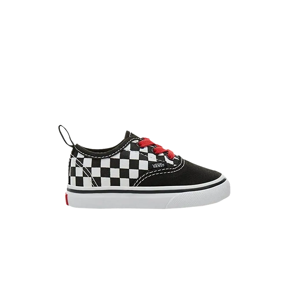 

Кроссовки Authentic Elastic Lace Toddler Vans, черный