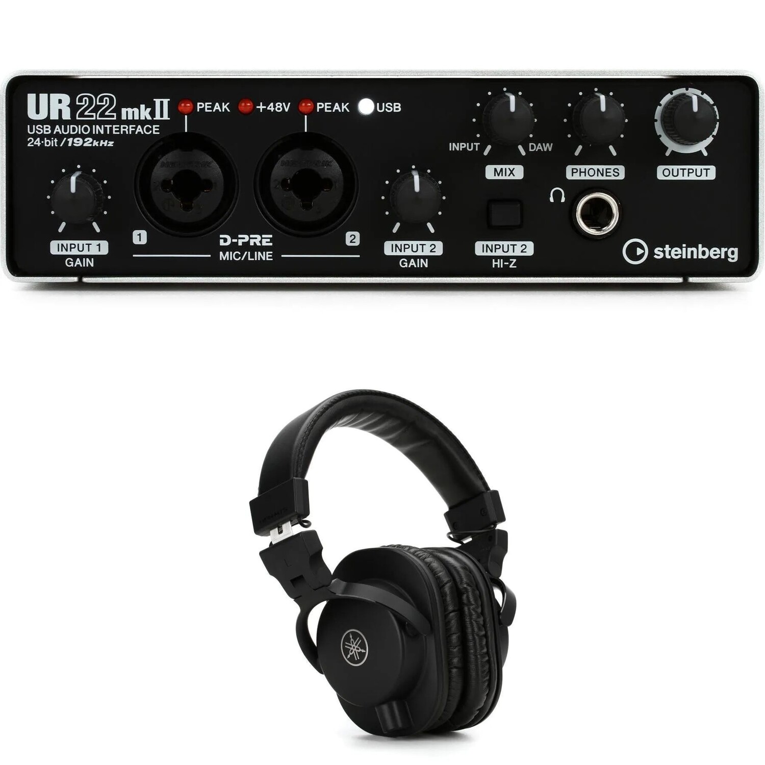 

Новый USB-аудиоинтерфейс и наушники Steinberg UR22mkII