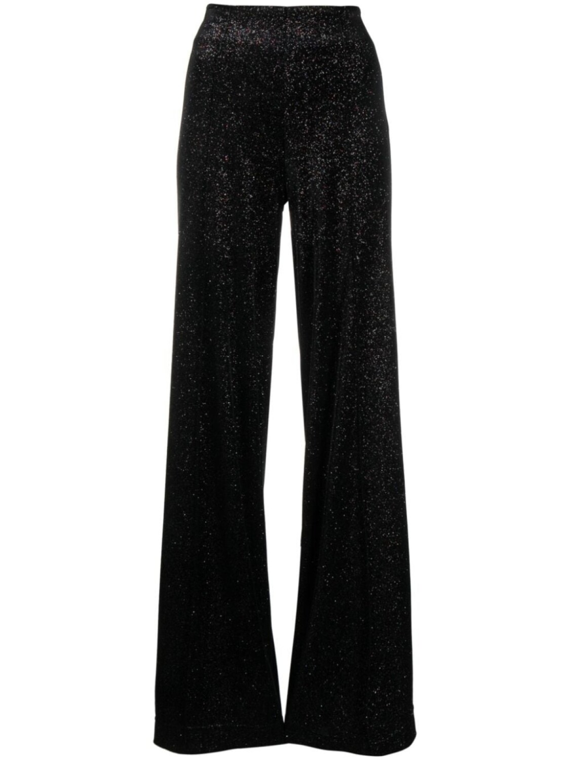 

Viktor & Rolf glitter-embellished velvet trousers, черный