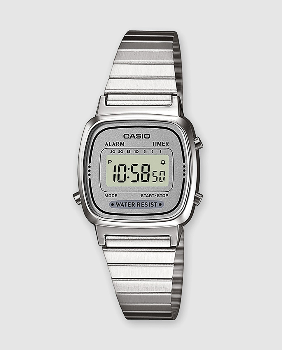 цена Casio Collection LA670WEA-7EF Винтажные женские часы Casio, серебро