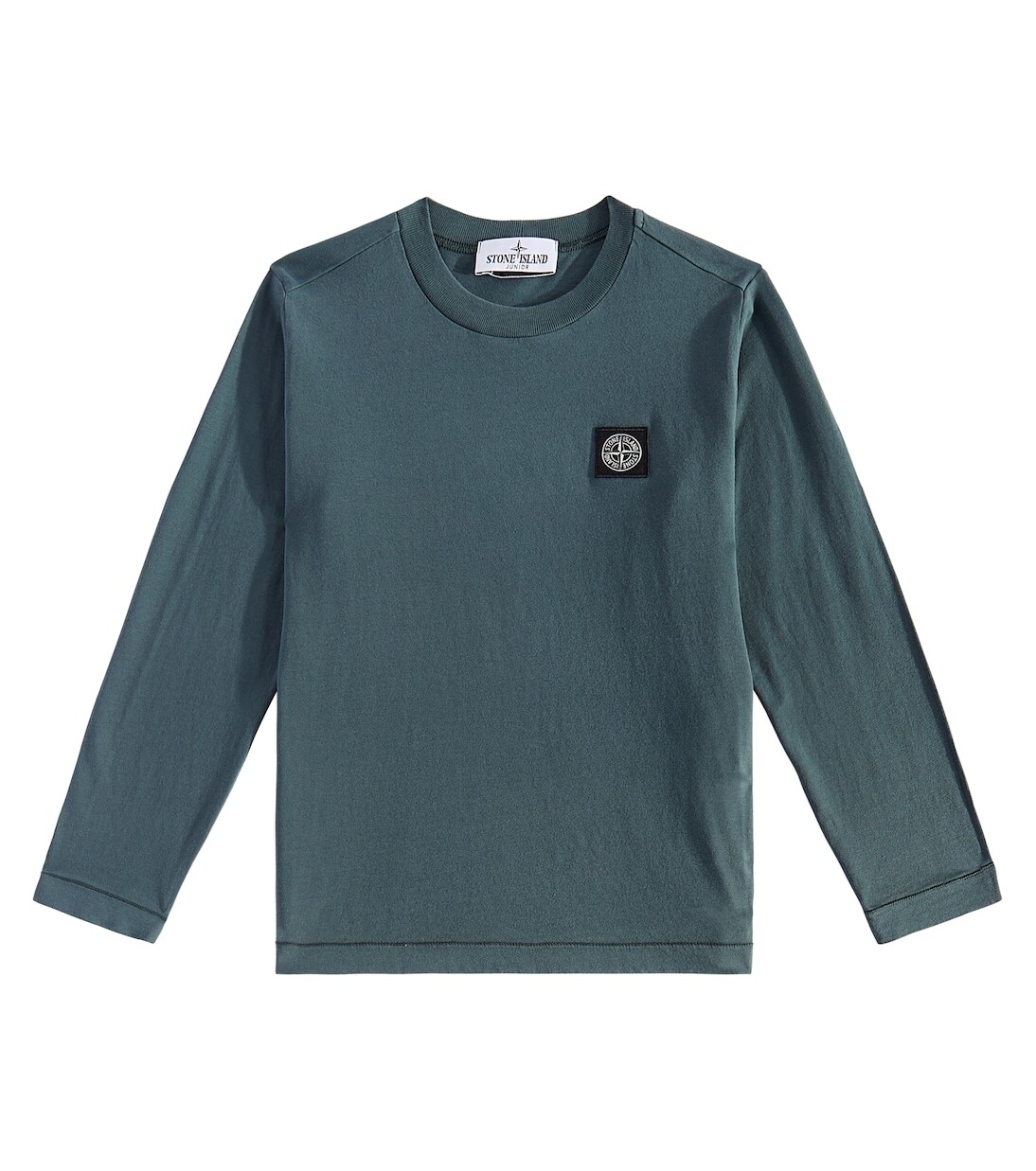 

Футболка Compass из хлопкового джерси Stone Island Junior, серый