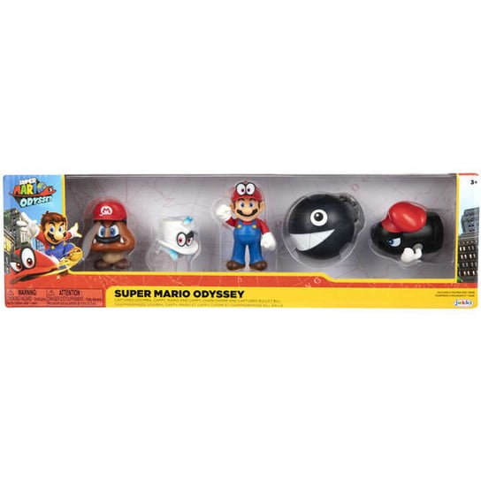 цена Блистер с 5 фигурками Super Mario Bros. 6,5 см Jakks Pacific