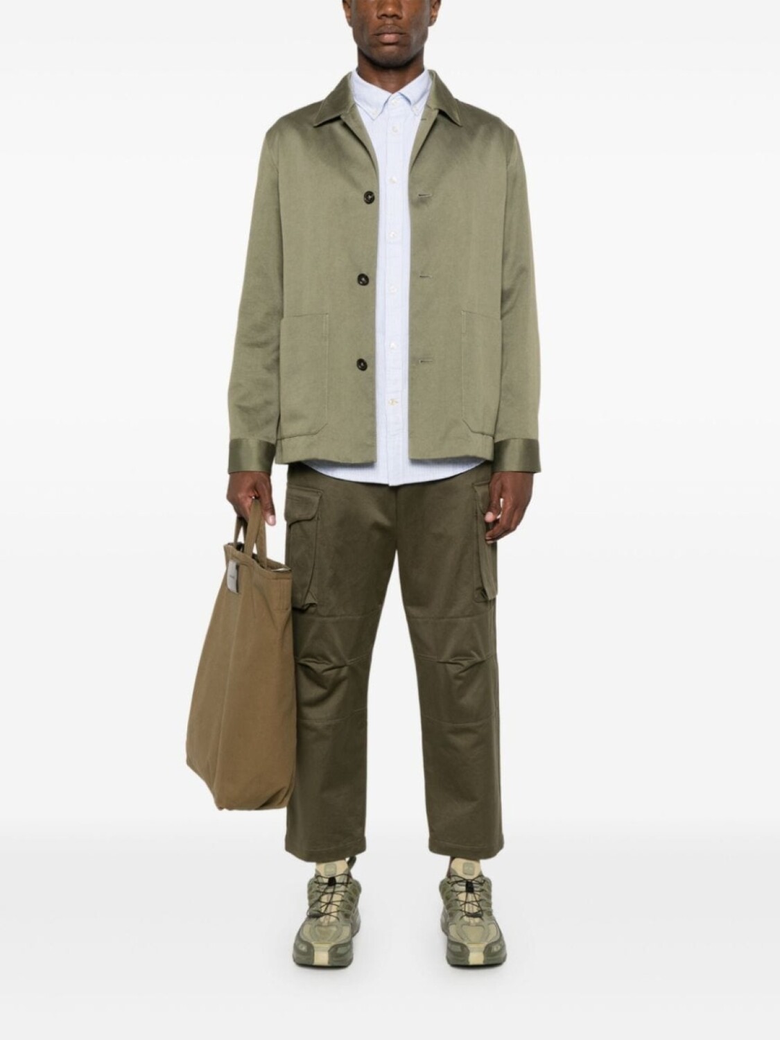 

Barbour полосатая рубашка с вышитым логотипом, синий
