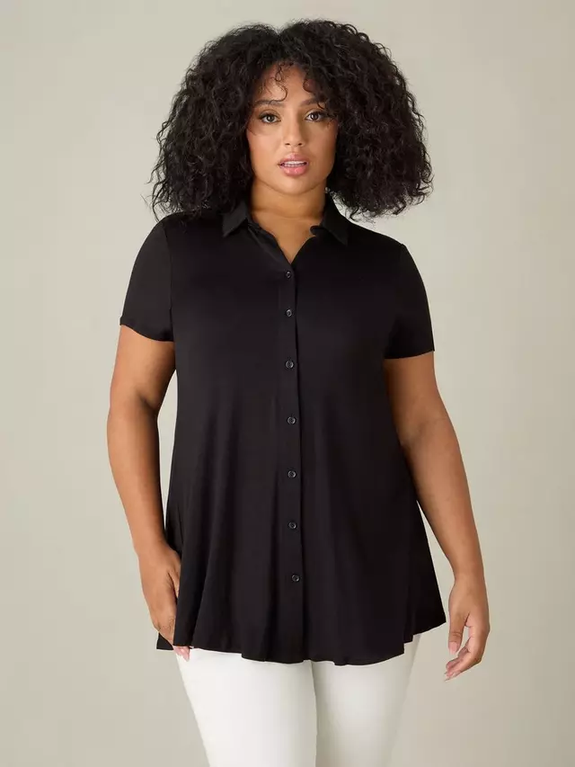 

Рубашка Live Unlimited Live Unlimited Curve Jersey Relaxed, черный