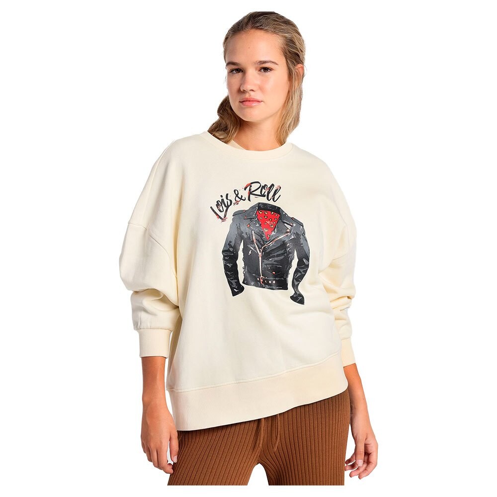 

Толстовка Lois Jeans Drooping Shoulder, бежевый