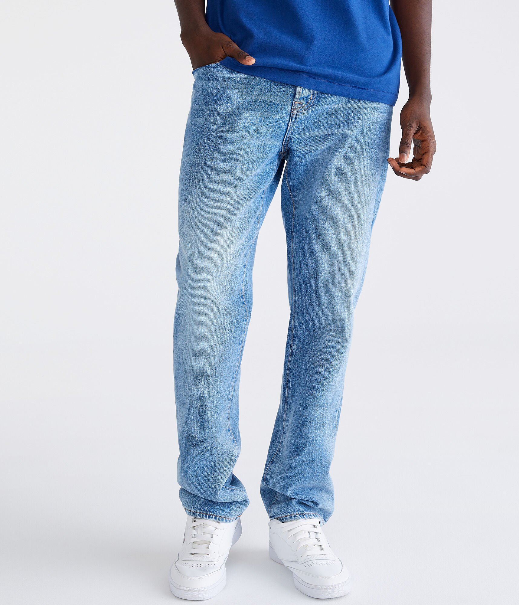 цена Прямые джинсы следующего поколения Aeropostale, синий