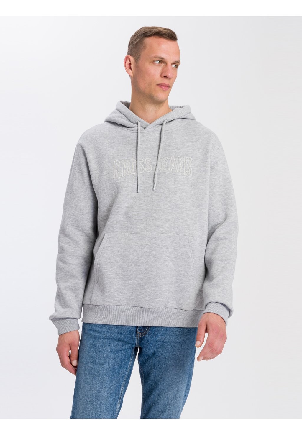 

Худи Cross Jeans, цвет grey-melange
