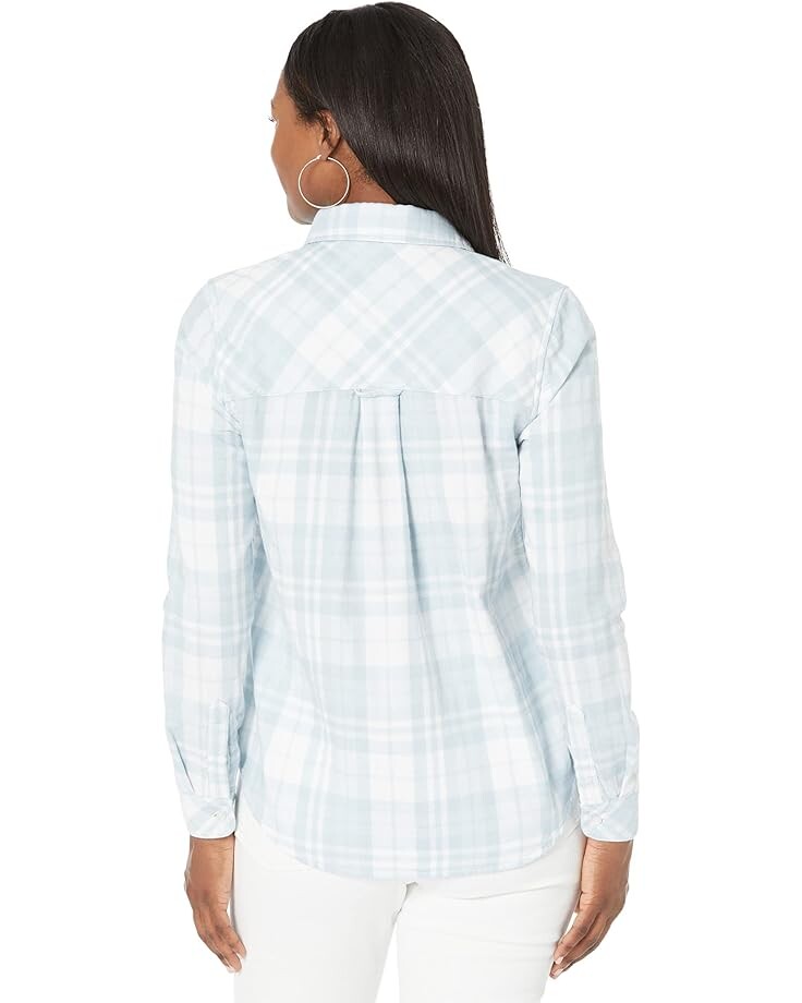 

Рубашка Dylan by True Grit Trestles Double Cloth Long Sleeve One-Pocket Shirt, цвет Lake