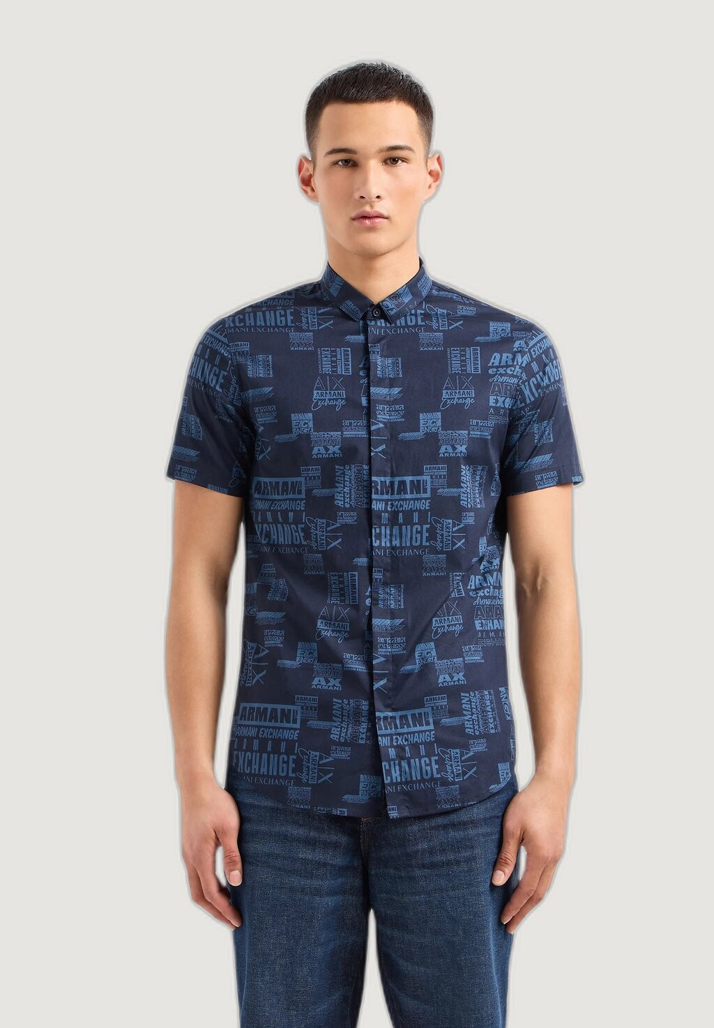

Рубашка ZNEAZ Armani Exchange, синий