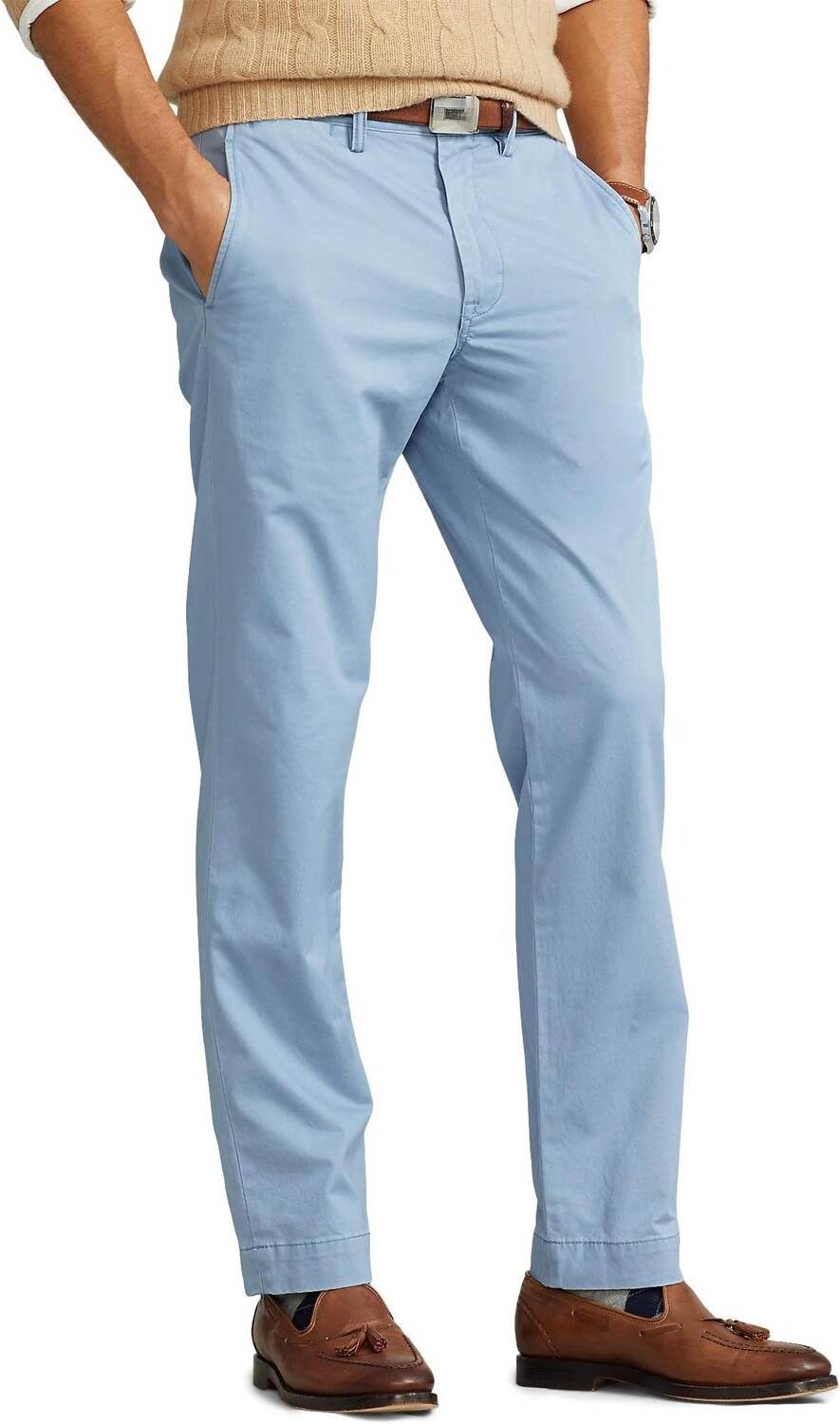 

Брюки Polo Ralph Lauren Stretch Straight Fit Chino Pants, цвет Channel Blue