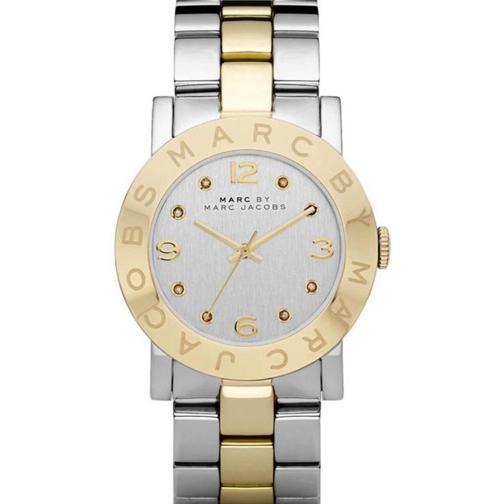 Mbm3139 amy серебряные двухцветные часы Marc Jacobs, серебряный