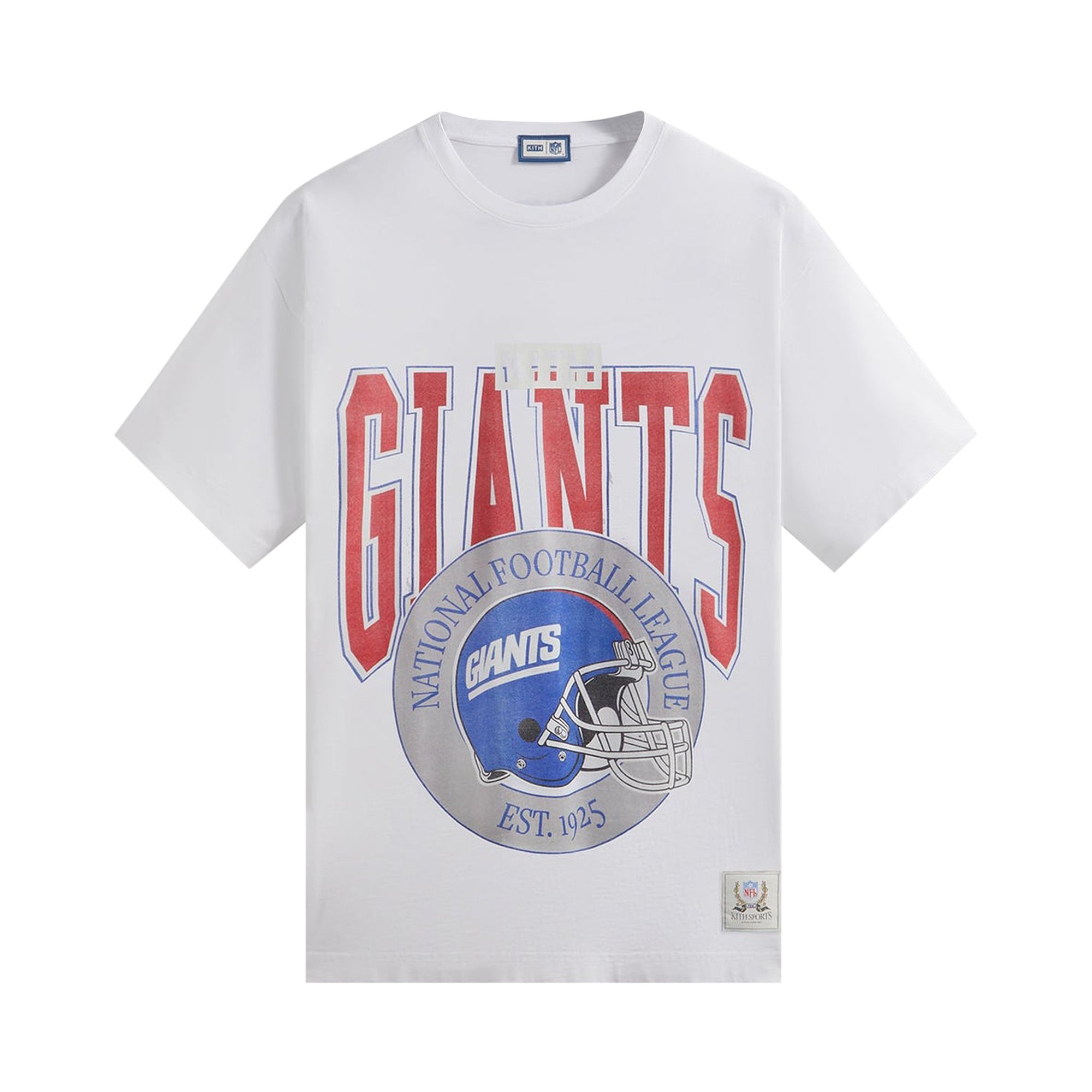 

Kith For The NFL: винтажная футболка Giants 1925, белая, Белый