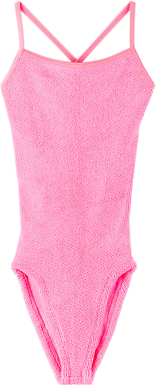 

Детский цельный купальник розового цвета Margot Bubblegum Hunza G