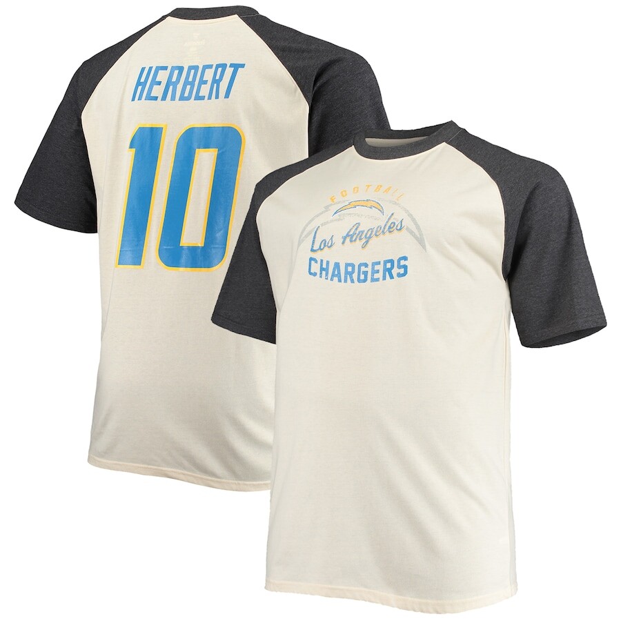 

Футболка с именем и номером Fanatics Branded Los Angeles Chargers, серый