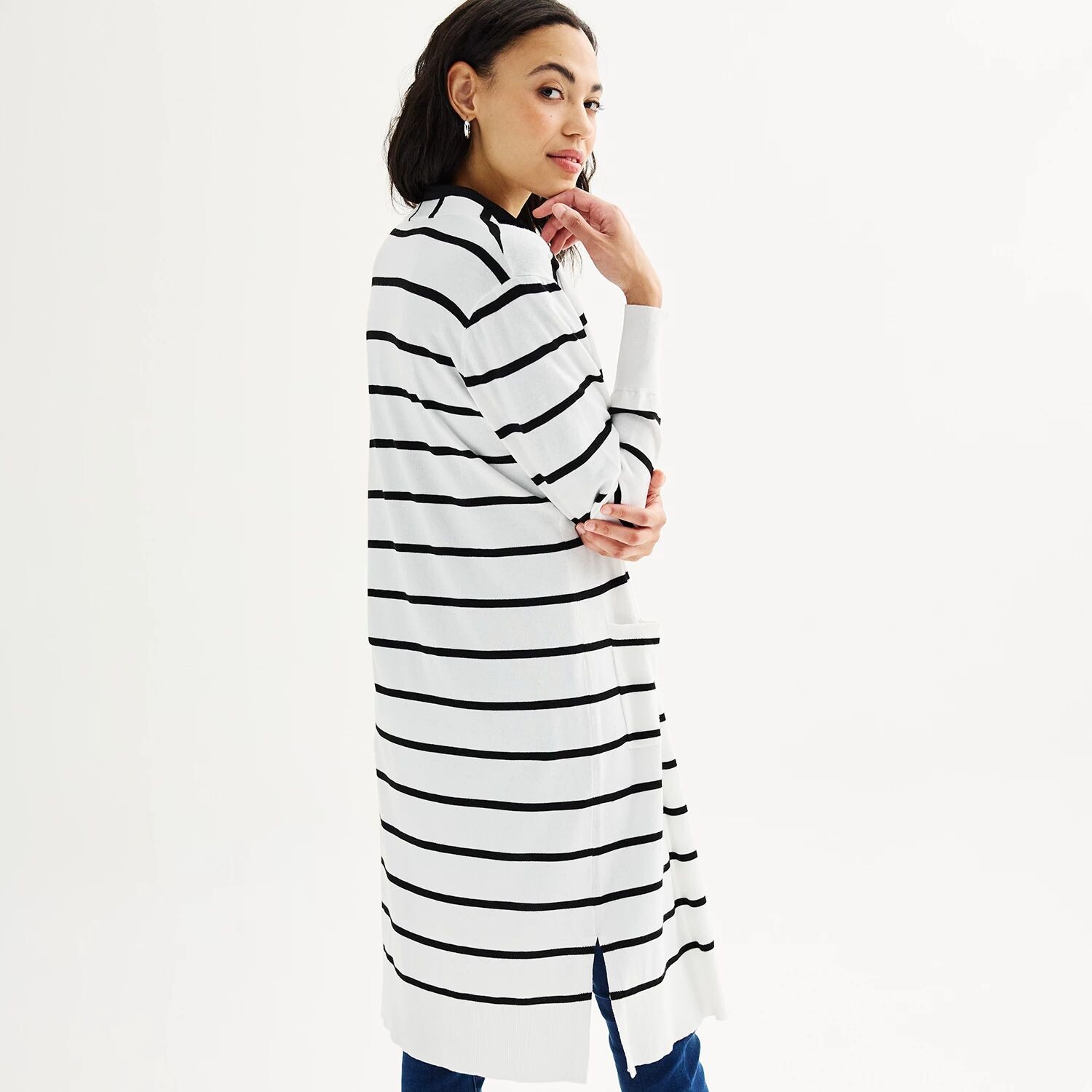 

Женский легкий кардиган Duster Nine West с накладными карманами Nine West