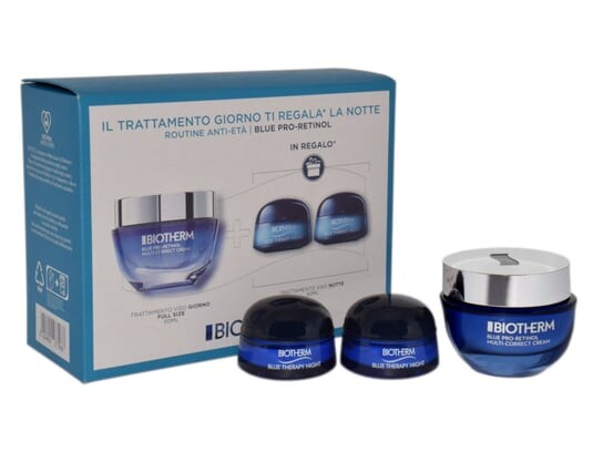 

Подарочный набор Blue Therapy Pro-Retinol Multi-Correct Cream 50 мл + 2 x Blue Therapy Night 15 мл Biotherm