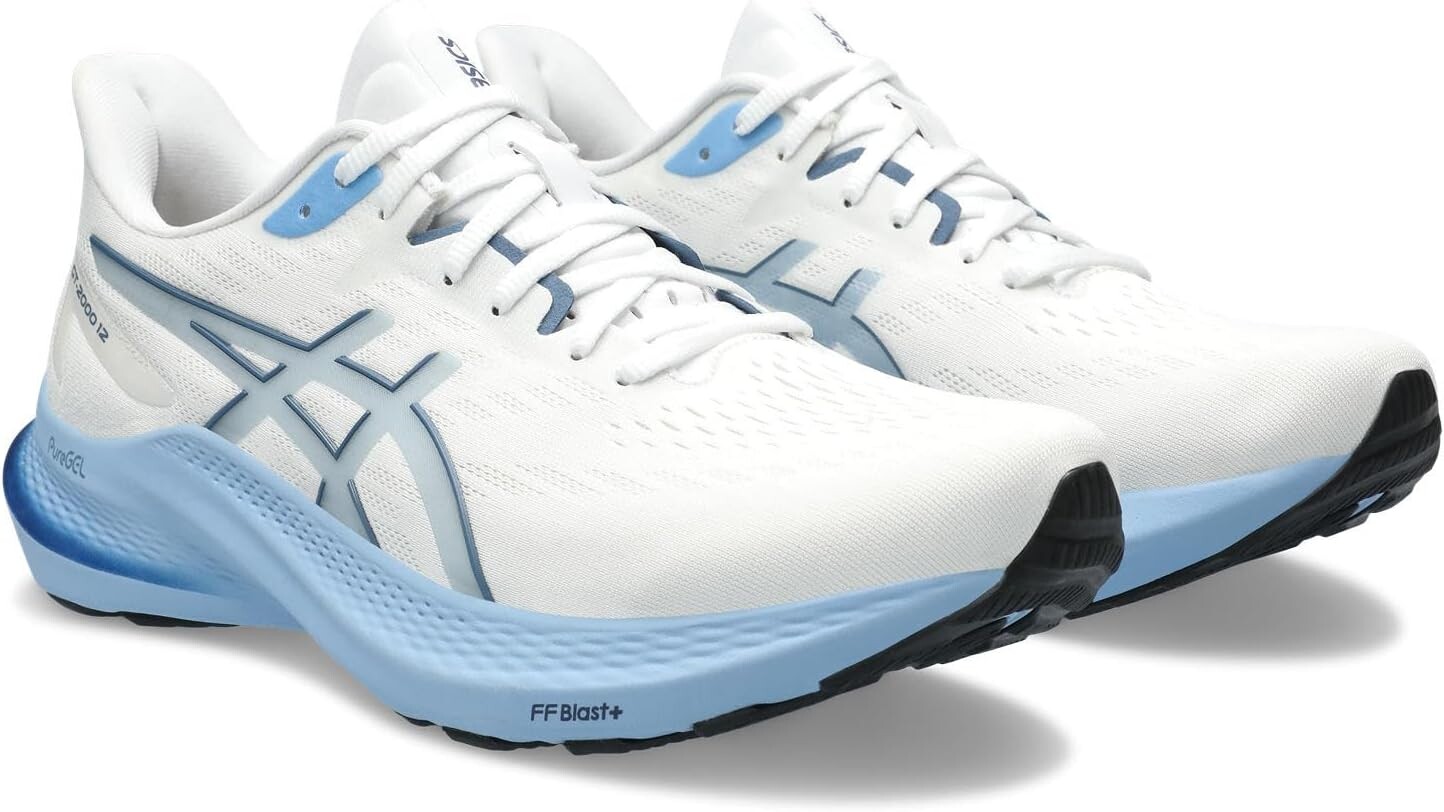 

Кроссовки GT-2000 12 ASICS, цвет White/Storm Blue