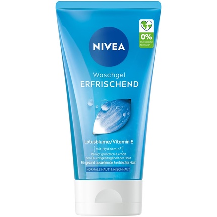 NIVEA Освежающий гель для умывания для нормальной и комбинированной кожи 150мл гель для умывания nivea освежающий очищающий гель для умывания для нормальной и комбинированной кожи